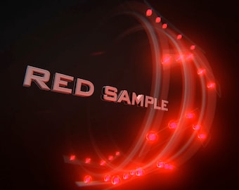 Light title with custom text and color - great for any video intro - lights circle and glow with customized color around the message