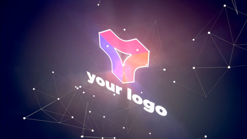 Sci-fi Glitch Logo Animation: Logo Distortion on Wireframe Net ...