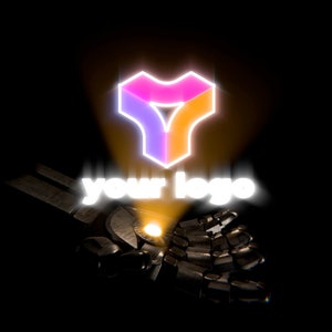 Robot Arm Hologram - Logo Animation - Impress your viewers with amazing logo stinger - your logo will presented by droid open hand