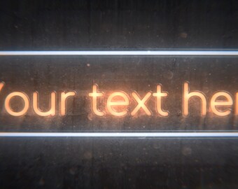 Light Title With Custom Text and Color Great for Any Video | Etsy