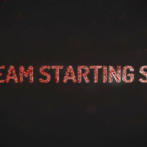 Customizable Intro for Twitch (Starting Soon) color led metal title - customize led colors, text - get unique!