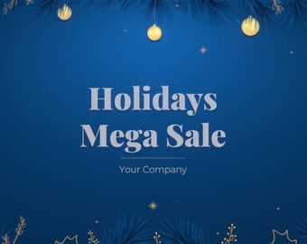 Christmas Sale Spectacular: Festive Animation with Customizable Promotions
