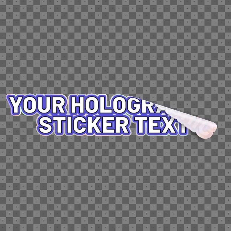 Stream Stickers Animation 4 Custom Holographic Sticker Overlay | Stick & Peel Animation With ...