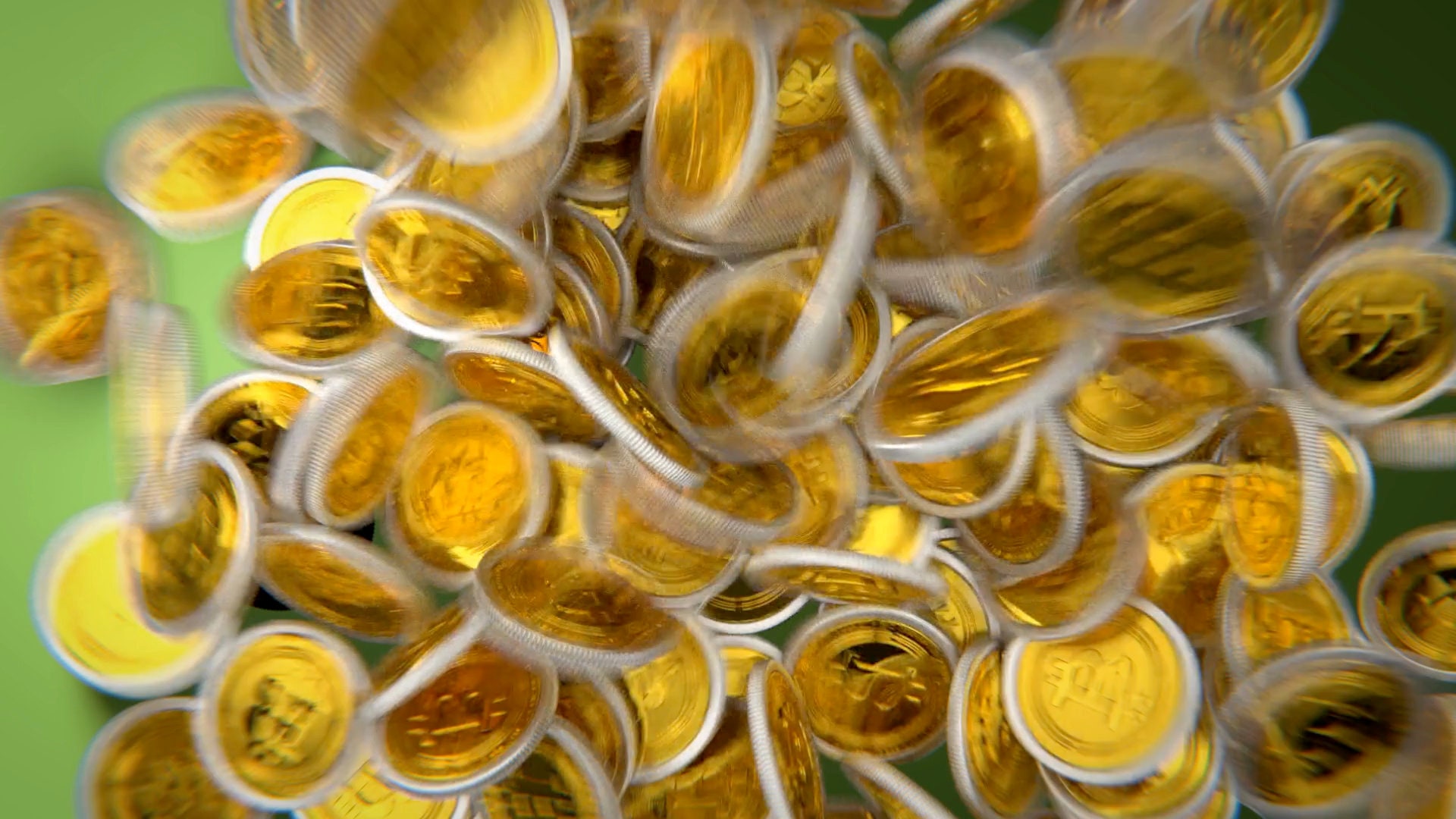 Your Logo Stinger Animation Raining Bitcoins - for Your Video Channel ...