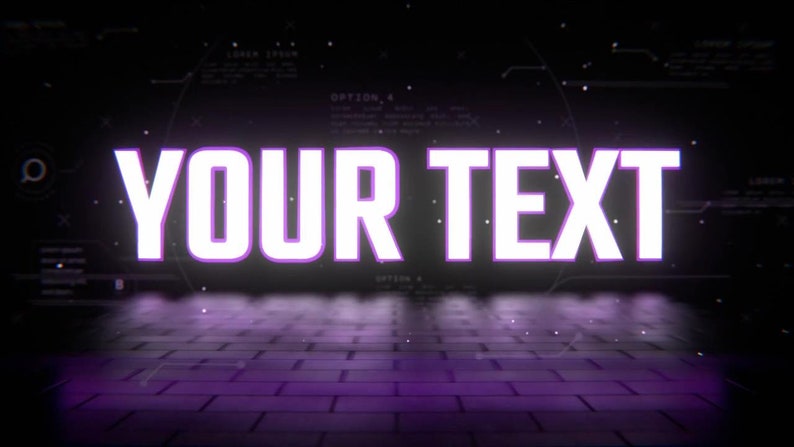 Dynamic Pixel-Glow Text Headline Animation Customizable MP4 for Streamers and Creators, 1920x1080px, 4s Loop image 4