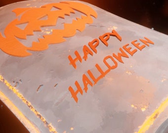 Halloween Tombstone Opener - amazing animation - 6 texts - custom colors - with funny horror music