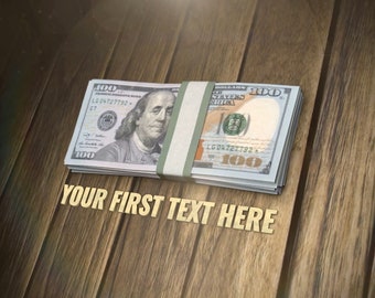 Falling Dollar Bills Money Heist Intro Logo Animation Customizable text and sound included
