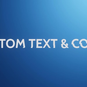 Custom Title Animation: Personalize Text & Colors - Dynamic Backgrounds with Soundtrack