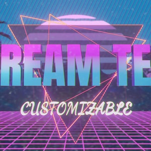 Retro VHS Customizable Intro for Twitch or any other media - customize text and colors
