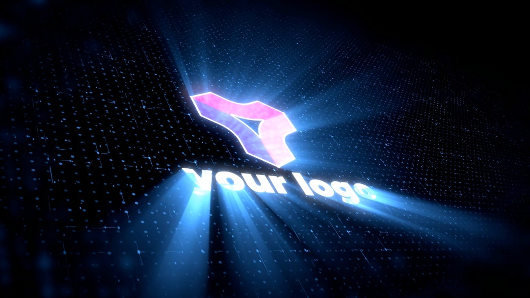 Logos Using Light Rays Digital Ray Logo for Your Video Customized Rays of Light Color - Place ...