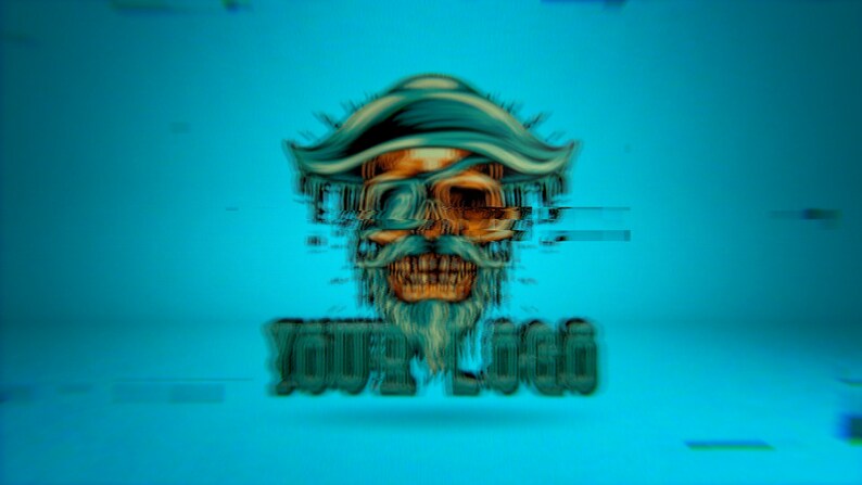 Personalizable Emot Twitch Distorted Glitchy 3D Logo Animation ...