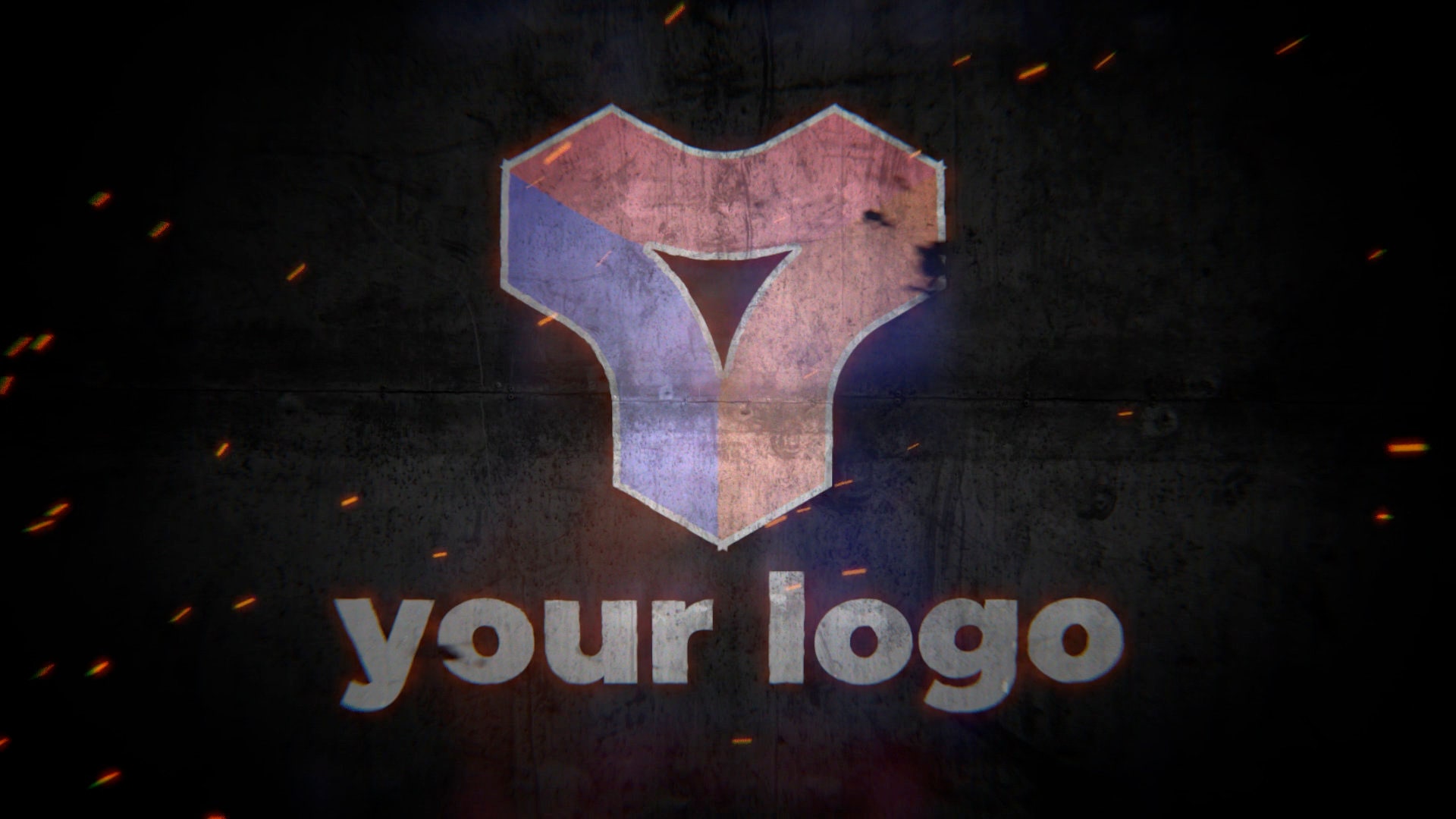 Fire Burnout Inferno Rusty Metal and Fire Logo Animation Reveal for the ...