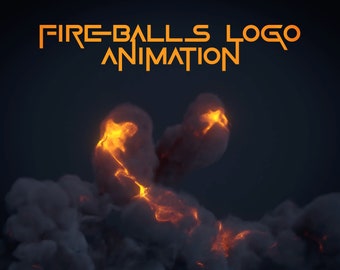 Hypnotic Fireball Animation Logo Reveal: Custom Flames & Smoke - Personalize Colors for Captivating YouTube | Twitch Intros Realistic Fire