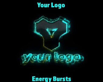 Customizable Energy Flow Logo Reveal – Animated Logo Intro with Sound, Personalizable, For Stream Scenes & Twitch Transitions, MP4 FullHD