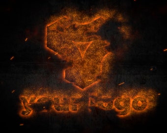 Fire Burnout Inferno Rusty Metal And Fire Logo Animation Reveal for the Bold and Daring Streamers & Video Creators