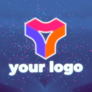 Energetic title and logo intro animation with custom text, own logo inserted, custom color scheme, for video, starting soon, ons scene. image 10