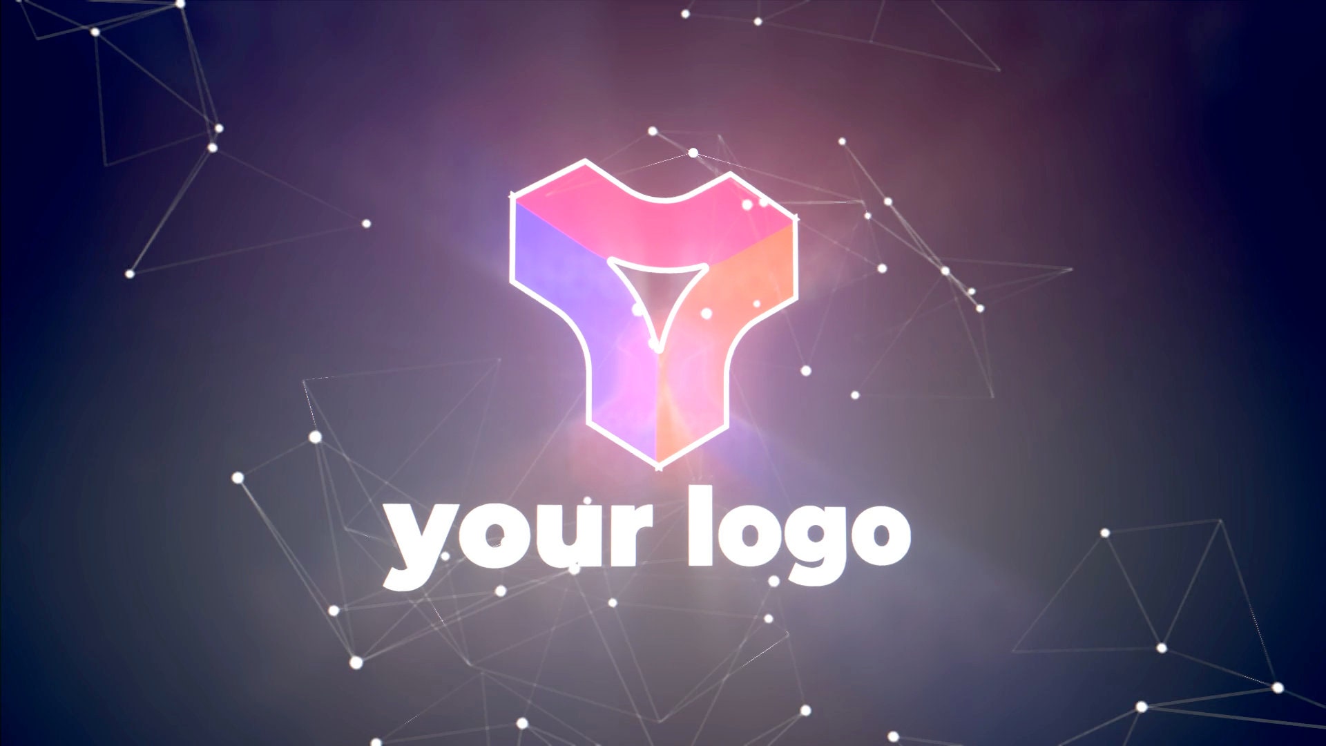 Sci-fi Glitch Logo Animation: Logo Distortion on Wireframe Net ...