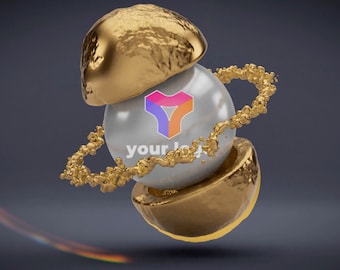 Your logo stinger animation metal sphere - logo stinger animation for your video channel - custom metal, backdrop, core color