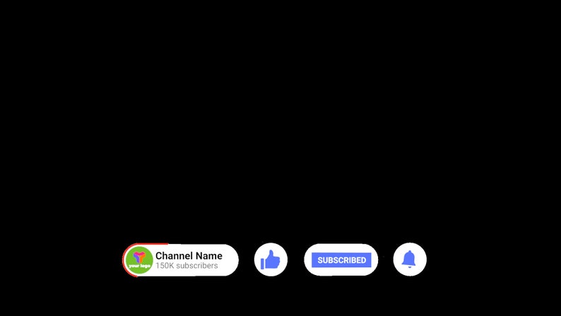 Transparent Notification for Your Youtube Customizable Text - Etsy