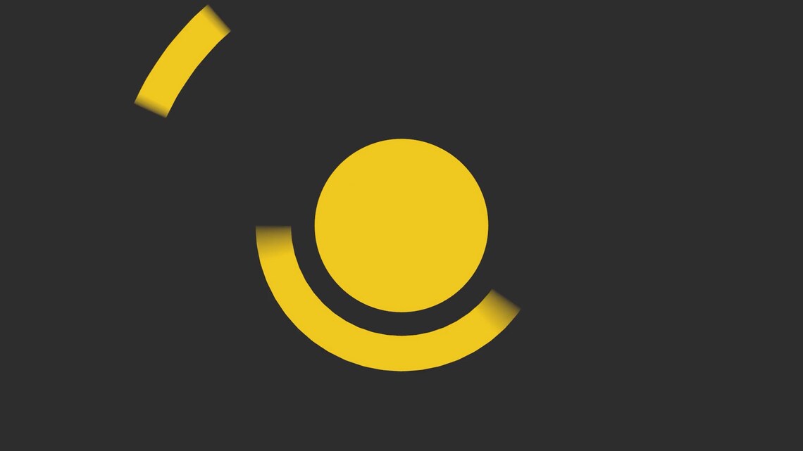 Flat Circle Animated Custom Text Overlay With Custom Colors Great for ...