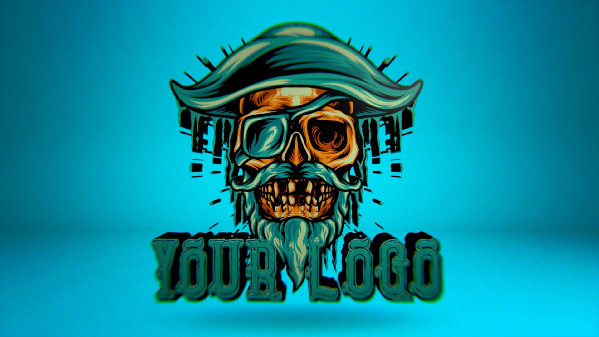 Distorted Logo Meme Personalizable Emot Twitch Distorted Glitchy 3D Logo Animation ...