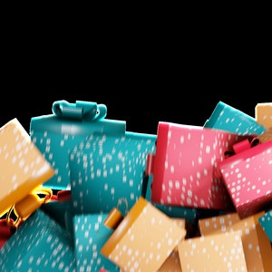 Gift Box Transition with alpha channel, sound - Twitch transition - customize box colors