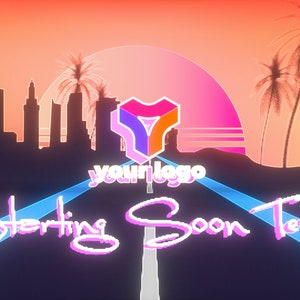 Retro dash animation with logo and text - get back to old school gaming atmosphere from 80&#39;s and 90&#39;s - great intro for your channel