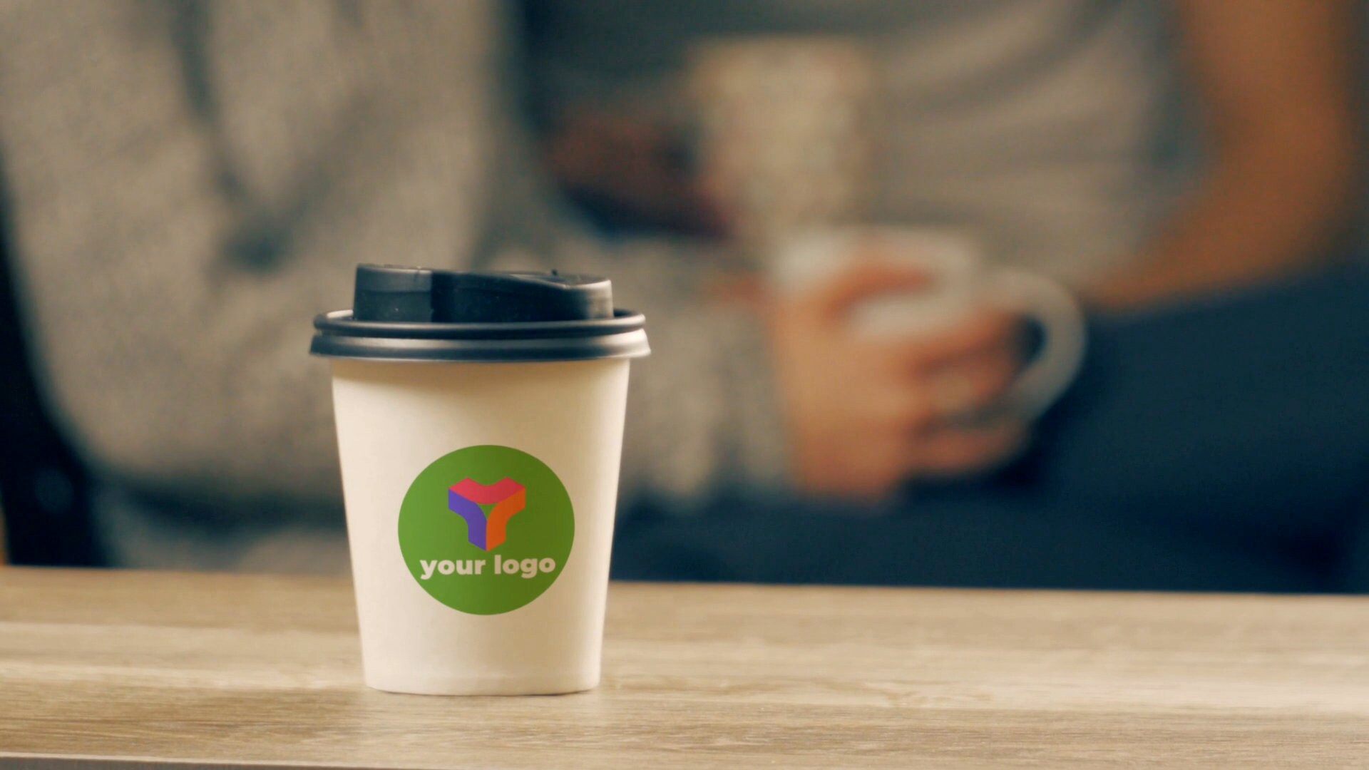 Realistic Coffee Cup Reveal for Your Brand - A Cup Mockup With Your ...