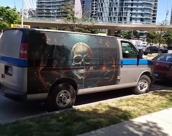 Custom Branded Van Video Clip - Your Logo/Picture Photorealistically Applied on Van Side - Perfect for Promos, Ads, Business