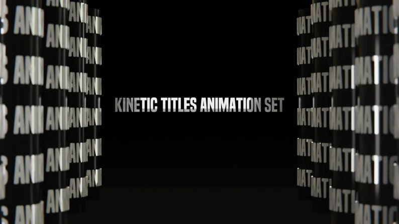 Ultra Modern 3D Kinetic Title Animation Sequence - Customizable Text ...