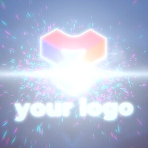 Energetic title and logo intro animation with custom text, own logo inserted, custom color scheme, for video, starting soon, ons scene. image 9