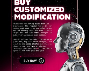 Add-On: EXTRA Custom Text for Overlay/Animation – Personalization Service (For Previously Purchased Animations Only)