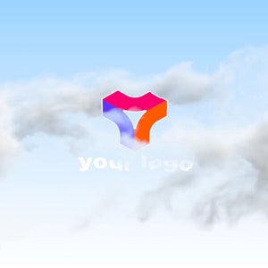 Smoke Swirl Logo Animation: Logo Parts Within Swirling Smoke | Full Logo Reveal Post-Dissipation | Customizable Smoke Color