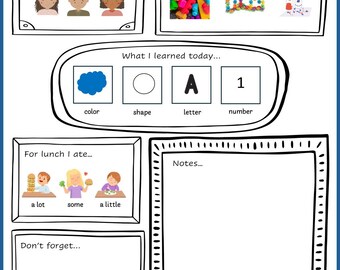 Preschool Daily Communication Report