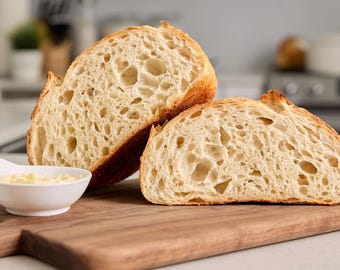 Receta de pan de masa madre artesanal: Instrucciones paso a paso (Descargar PDF)