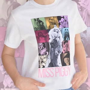 Miss Piggy Eras Tour-Inspired T-Shirt, Iconic Diva Design, Comfy Cotton Tee For Muppet Fans, Moi Loves Moi (XS-4XL)
