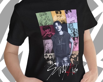 Stray Kids バンチャン K-POP Tシャツ、「Eras Tour」にインスパイアされたグッズTシャツ