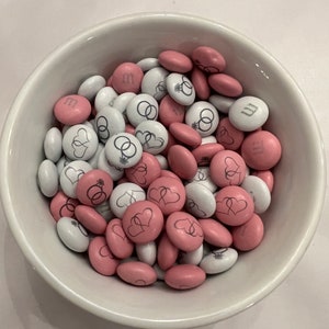 Custom Printed Chocolates ANNIVERSARY M&M’s candy coated chocolate Personalized favors photo custom candy