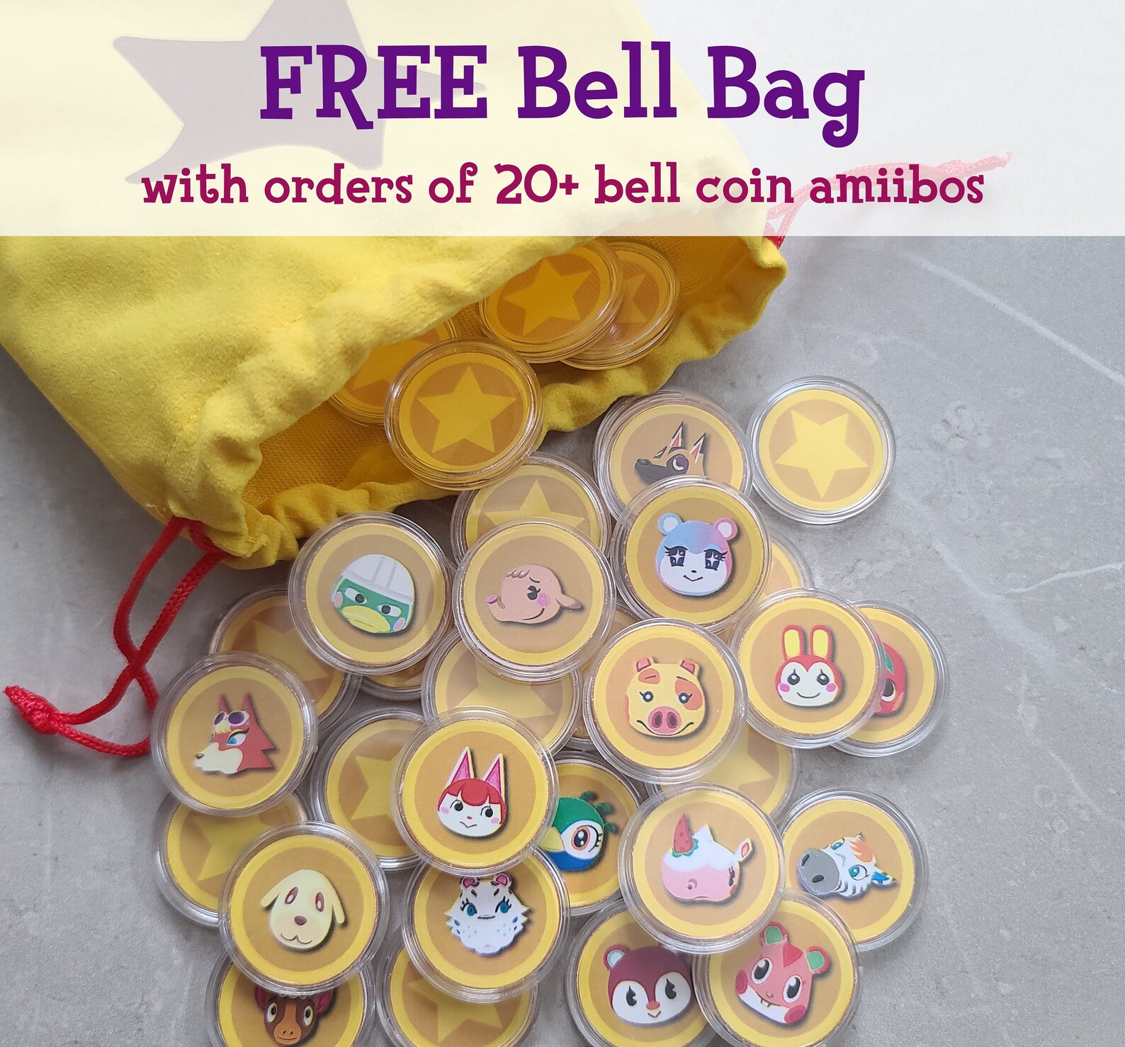 ACNH Animal Crossing Amiibo Bell Coins Bundle Deals Etsy