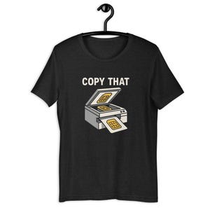 Kopieren Sie das Sim-Kartendrucker-T-Shirt