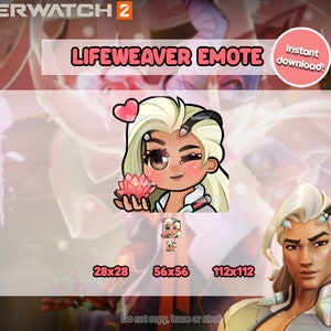 Overwatch 2 Lifeweaver emote for Twitch and Discord