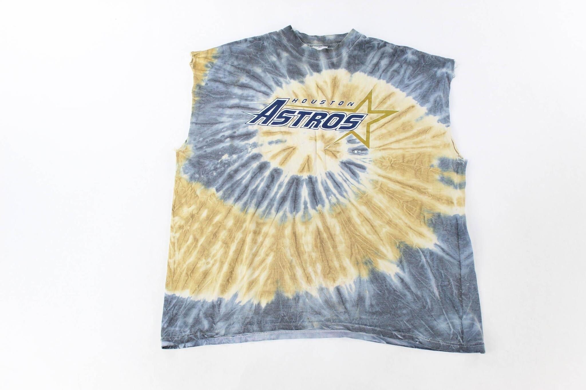 99 Houston Astros Tie-dye Cut off T 