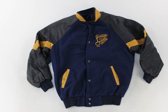 st louis blues leather jacket