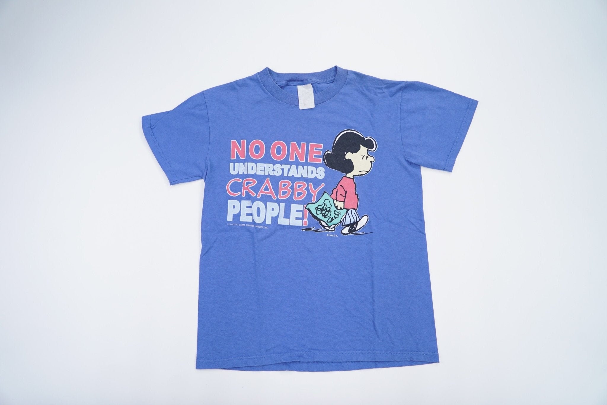 Discover 90's Peanuts Lucy Van Pelt "No One Understands Crabby People" T-Shirt