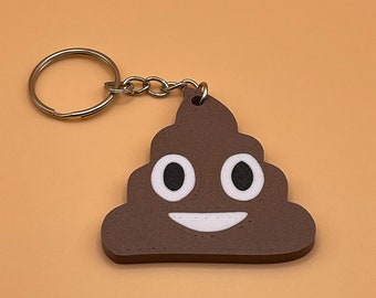 Funny Poo Emoji Keychain: The Perfect Gift!