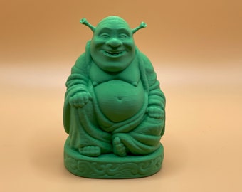 Shrek as Buddha: Relaxed fairytale character for fans and collectors! Shrek Buddha, the peaceful decoration with charm!