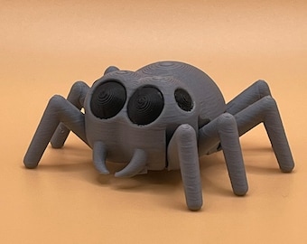 3D-gedruckte Spinne mit bewegbaren Beinen: Perfekt für Halloween!