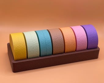 Ronde pillendoos/supplementenset met 3 vakjes / 3D-geprint / Pillendoos / Gepersonaliseerd / Pillendoos voor 7 dagen