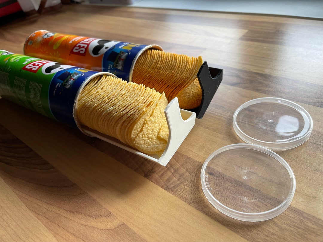 thumbnail image 2 of PIAOLGYI Pringles Chip Holder - Yellow Crisp Dispenser For 5.5 Oz Pringles Cans 2 of 11