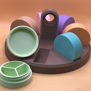 Pilulier / Pilulier rond à 3 compartiments / Impression 3D / Pilulier personnalisé / Pilulier 7 jours